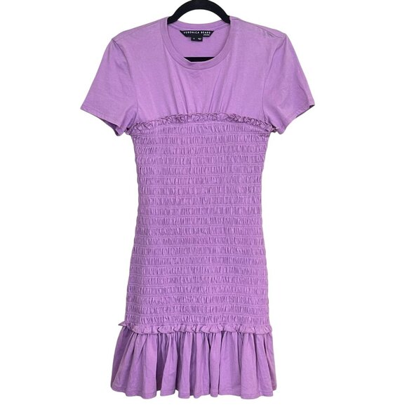 Veronica Beard Smocked Purple Tomlin Mini Dress NEW Size XS - Picture 3 of 6